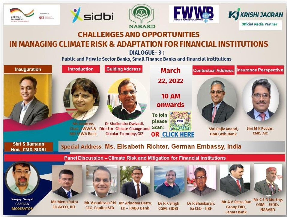 Challenges and Opportunities in managing Climate risk & adaption for Financial Institutions Dialogue 3